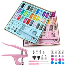 Os encaixes multifuncionais e 3 tipos substituem o conjunto dos alicates instantâneos, 270 pces t5 plástico/botões do metal para costurar & crafting vestuário