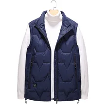 Умный автономный тепловой жилет, мужской теплый Электрический жилет, хлопковый жилет с подкладкой, хлопковое пальто, теплый жилет