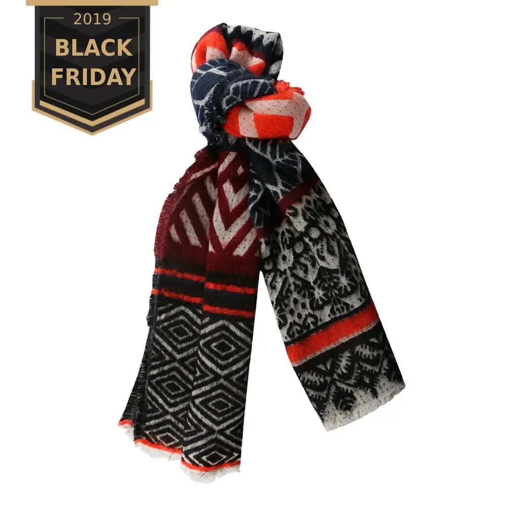 Wholesale New Fashion Chiffon Scarf Polyester Print Autumn Winter Pattern Scarves Shawl Women Design Long Soft Shawl