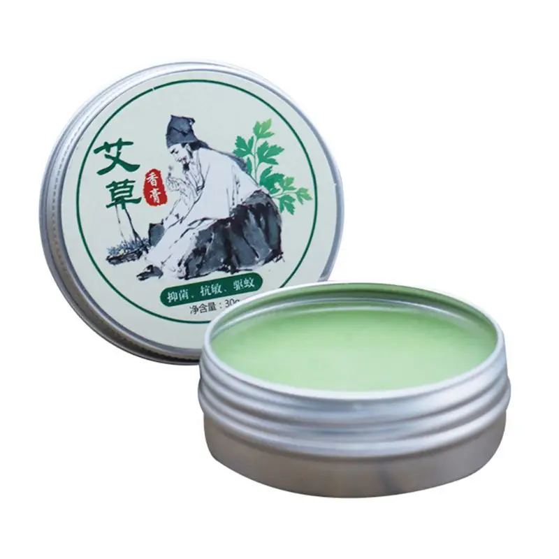 30g Wormwood Oil Cooling Ointment Repellent Insect Bite Repair Refreshing Relieving Itching Moxa Moxibustion Cream Balm | Красота и