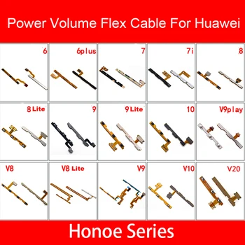

Power&Volume Flex Cable For Huawei Honor 6 7 7i 8 8x 9 9i 10 20 Pro Plus Lite MAX Play Power Volume Control Switch Button Repair