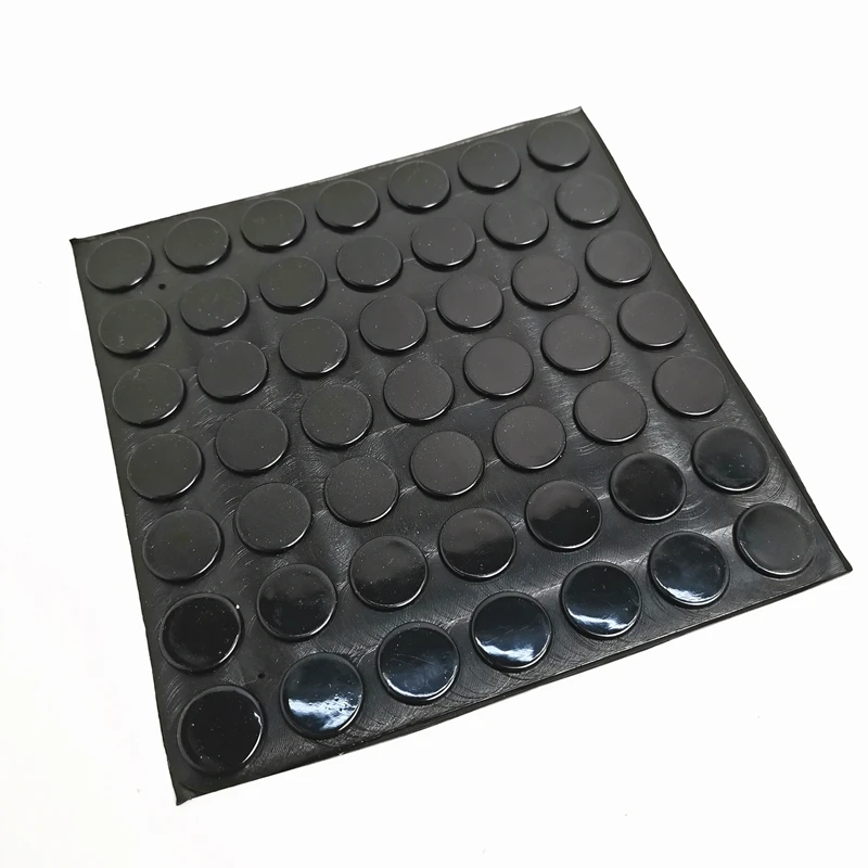 Door Stopper Self Adhesive Silicon Rubber Kitchen Cabinet Damper Buffer Pad Noisy Furniture Hardware 49 Grains/Lot 15x2mm Black