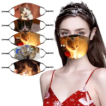 

5pcs Fashion Christmas Design Face-ma-sk 2020 New Year Merry Christmas Decoration Comfortable Cloth Face-scarf For Men Women