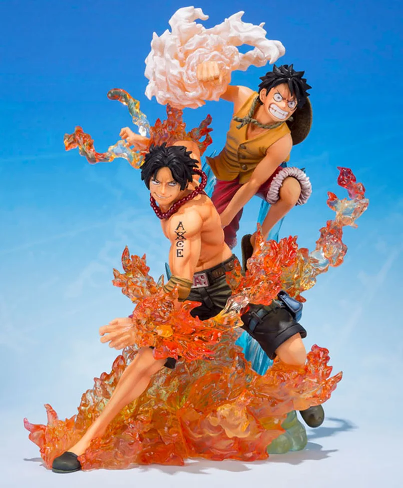 

19 CM ONE PIECE Figure Tamashii Nations Figuarts ZERO Collection Figure - Monkey D. Luffy & Portgas D. Ace Brother's Bond