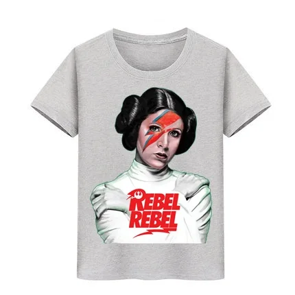 

Star wars Leia Rebel Children T-shirt Yoda Darth Vader T Shirt Boy Girl DAVID BOWIE JEDI cotton Tshirts tops tee kids Teeshirts