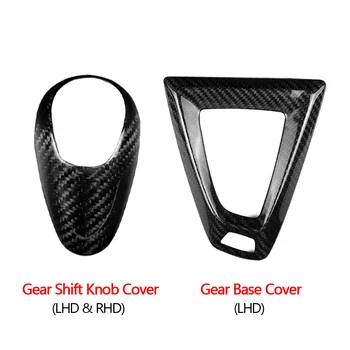 

Carbon Fiber Gear Shift Knob Cover Gearshift Shifter Sticker For BMW M2 F87 M3 F80 M4 F82 M5 F83 F10 F85 X5M F86 X6M F12 F13