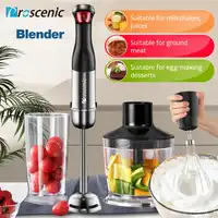Proscenic Hand Blender Stick Powerful Immersion Portable Blender 4 in 1 set for Kitchen Whisk Beaker Juicer Mixer Smoothie Baby