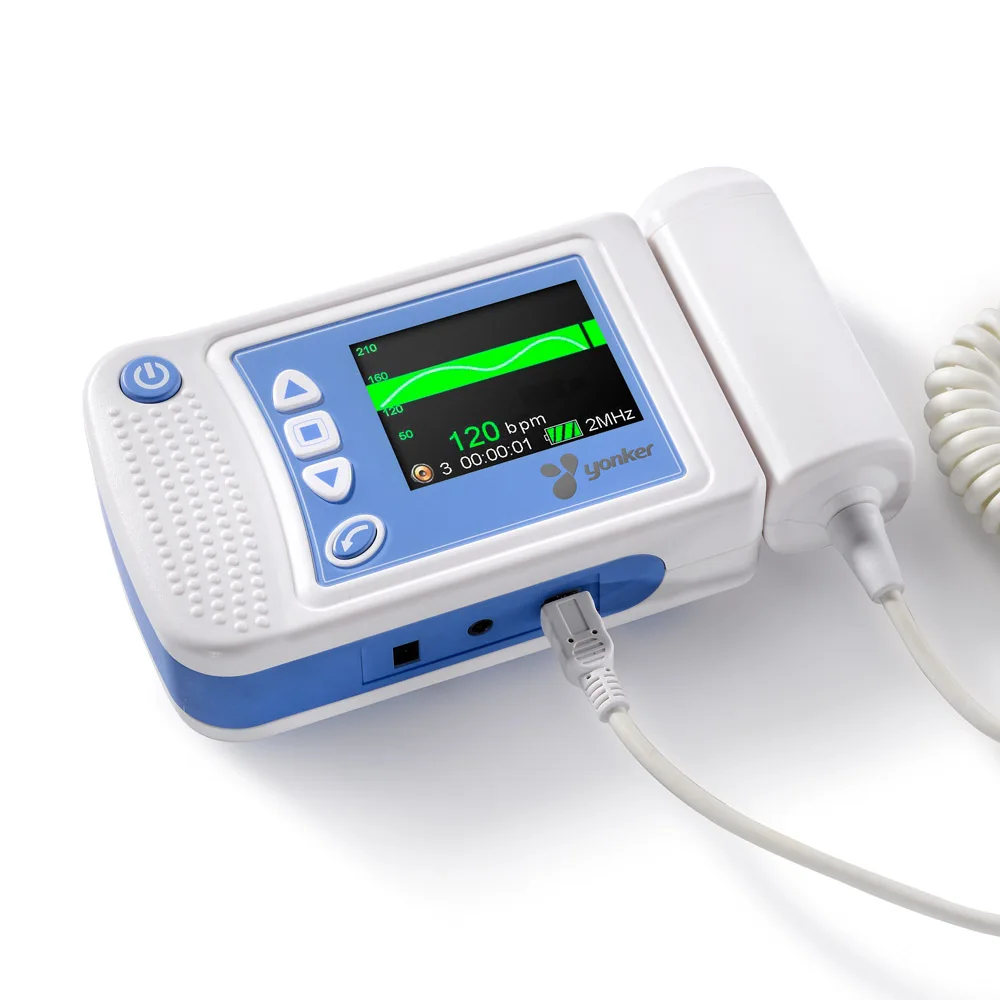 2,4 дюймовый TFT экран с более громким перезаряжаемым аккумулятором фетальный допплер FHR шкала детское сердцебиение беременных монитор FDA CE