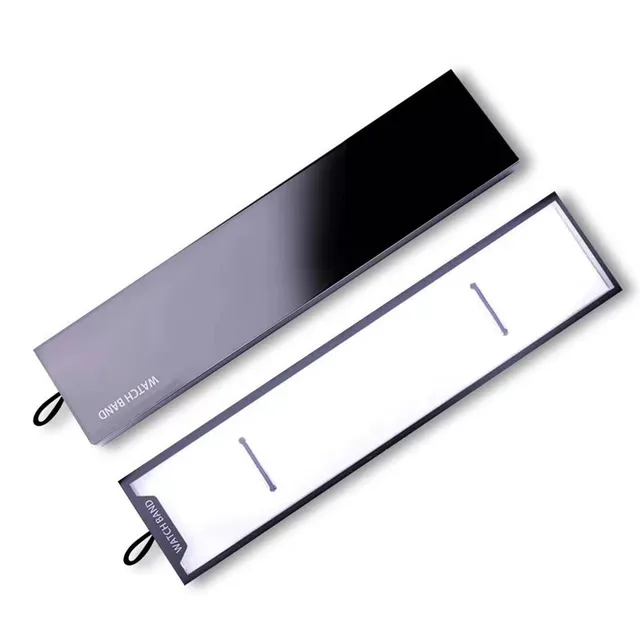 Simple Watch Strap Box Case for Apple Watch Band 6 5 4 3 Box Paper Pack 38/40/42/44MM for iWatch series  Band 20MM 22MM 1PCS Black