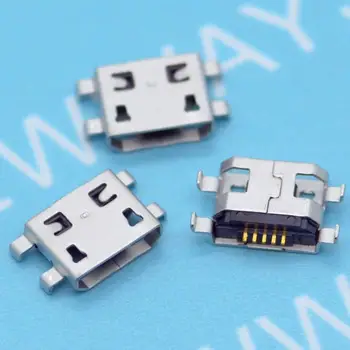 

,50pcs/Lot,Micro USB 5pin B type Female Connector For Mobile Phone Micro USB Jack Connector 5 pin Charging Socket