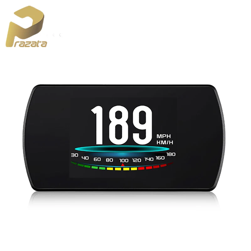 Prazata OBD Hud Дисплей 4,3 спидометр цифровой Автомобильный бортовой компьютер монитор бортовой диагностики автомобиля дисплей неисправности P12 T800