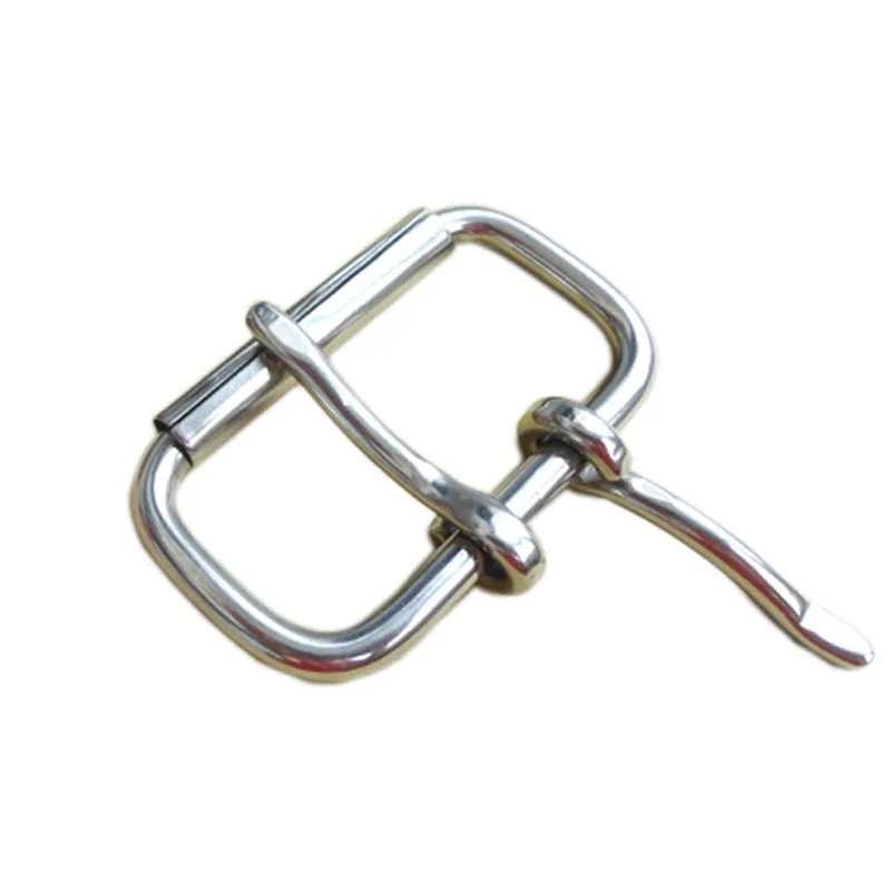 Belt Buckle Bag Fasteners Double Pin Stainless Steel Weightlifting Roller Matel Waistband Head 60mm 52mm 3