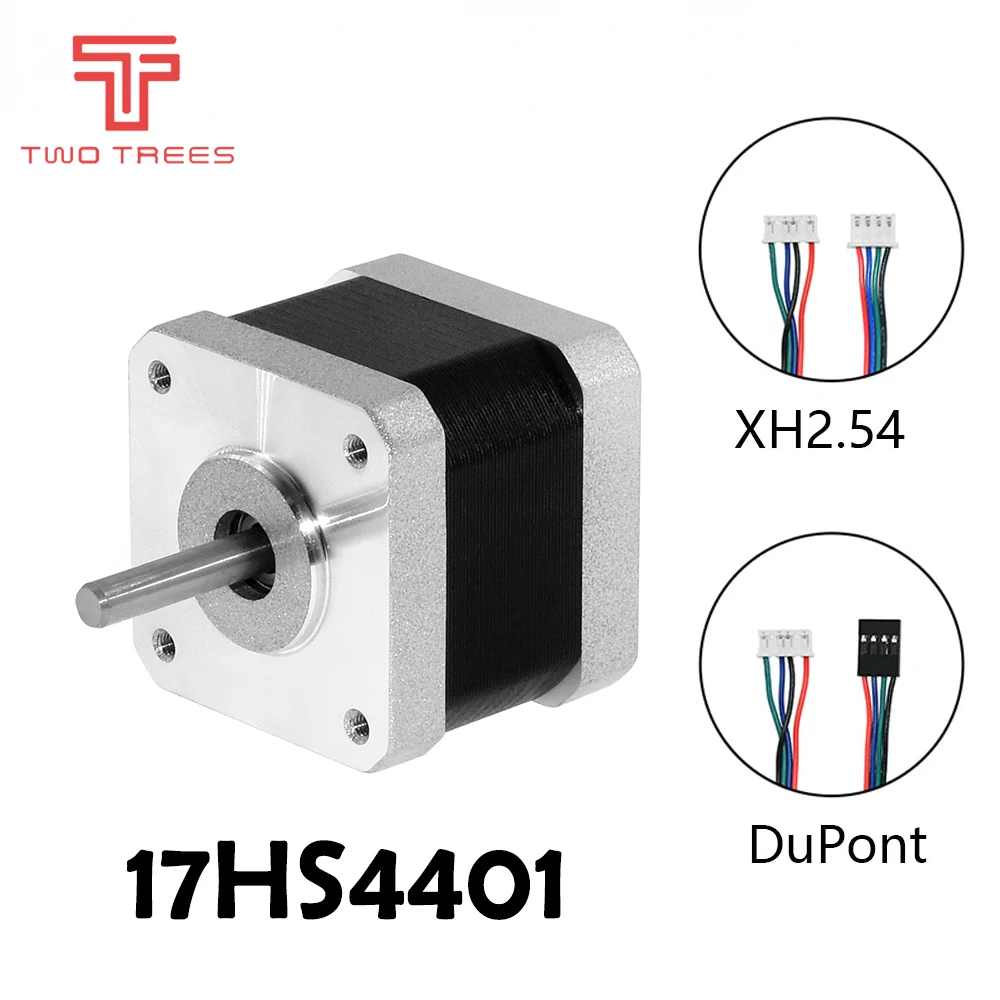 Duas Árvores Nema 17 Stepper Motor 42 4-linha 17hs4401 Nema17 42bygh 1.5a com Linha Dupont para Peças de Impressora 3d e Peças Cnc