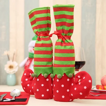 

4PCS Christmas Chair Leg Foot Cover Table Decoration For Party Dinner Christmas
