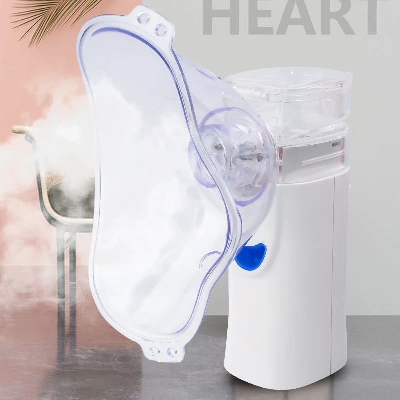 

Handheld Inhaler Respirator Humidifier Child Inhaler Machine Atomizer Portable Ultrasonic Nebulizer Battery & Charging Dualpower