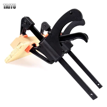 

4 Inch Spreader Work Bar Clamp F Clamp Gadget Tool DIY Hand Speed Squeeze Quick Ratchet Release Clip Kit Wood Working