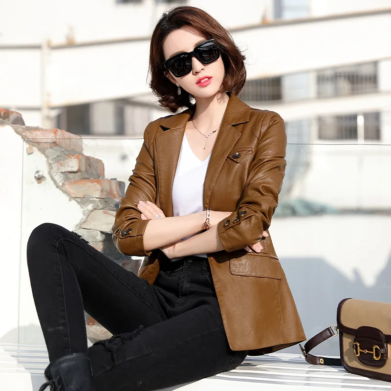 women-leather-jacket-2021-autumn-spring-womens-coat-korean-fashion-slim-clothing-khaki-black-veste-en-cuir-femme-chaqueta-mujer