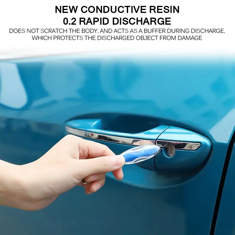 Auto Mini Anti Static Car Electricity Eliminator Remover Key Chain Anti-Static Random Color |