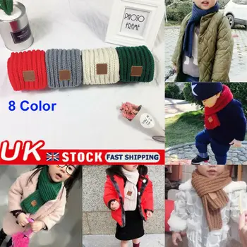 

Autumn Winter Boy's Girl's Knitted Circle Wool Scarf Shawl Wrap Winter Warm Collar Drop Shipping Drop Shipping