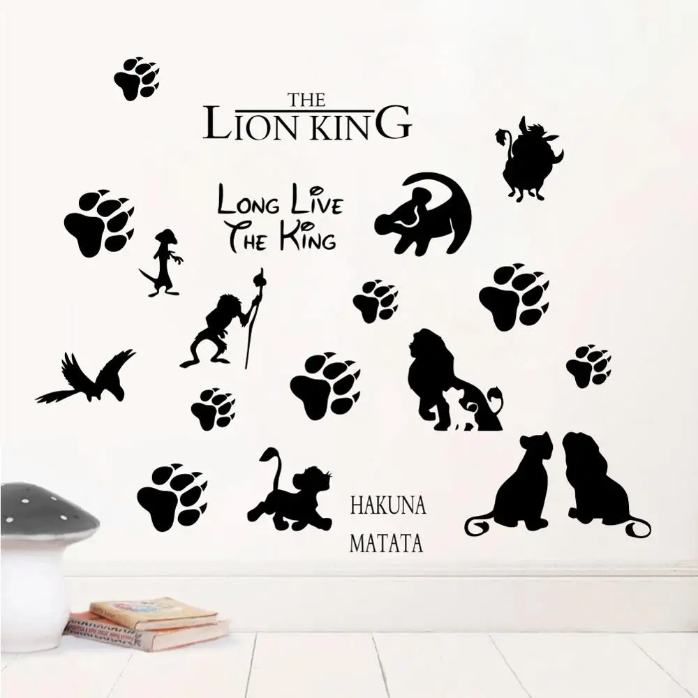 Disney Art Cartoon HAKUNA MATATA Lion King Home Decor Wall Vinyl Sticker Decal Anime Manga Quote Nursery for kids rooms Poster Disney Art Cartoon HAKUNA MATATA Lion King Home Decor Wall Vinyl Sticker Decal Anime Manga Quote Nursery for kids rooms Poster