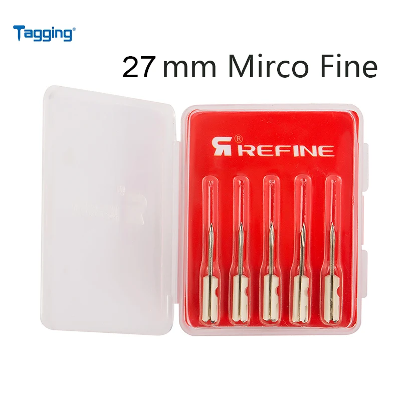 TN271VX Mirco Fine taging иглы для пистолета с 27 мм длиной для Mirco Fine Tag пистолет-5 игл