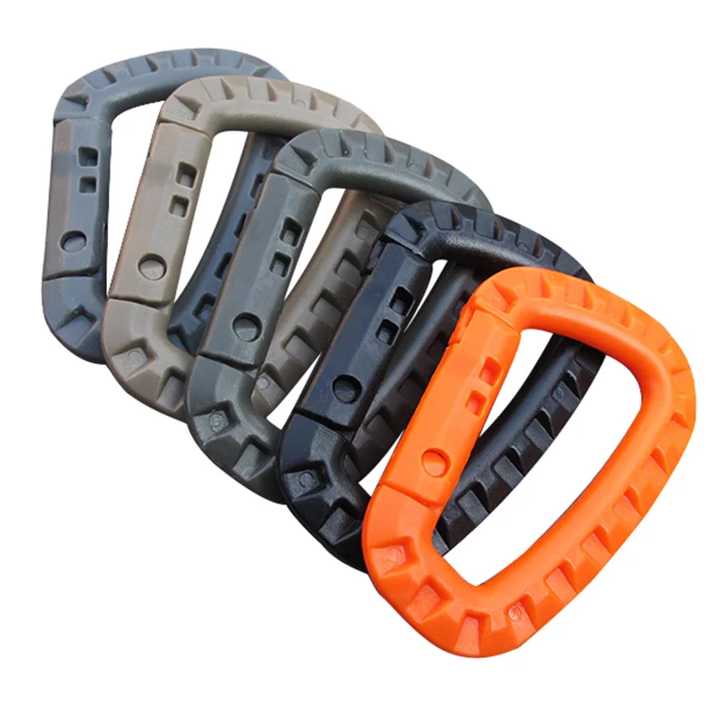 

Carabiners Climbing Safety D Shape Mountaineering Light Quickdraws Outdoor Backpack Buckle Keychain Karabiner Multi-scenario Use