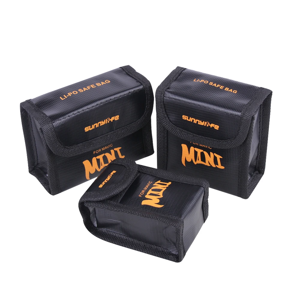 Buy Flight Battery Safe Bag for DJI Mavic MINI Drone Protective Case Transport Protector Explosion-proof Anti-scratch Accessory