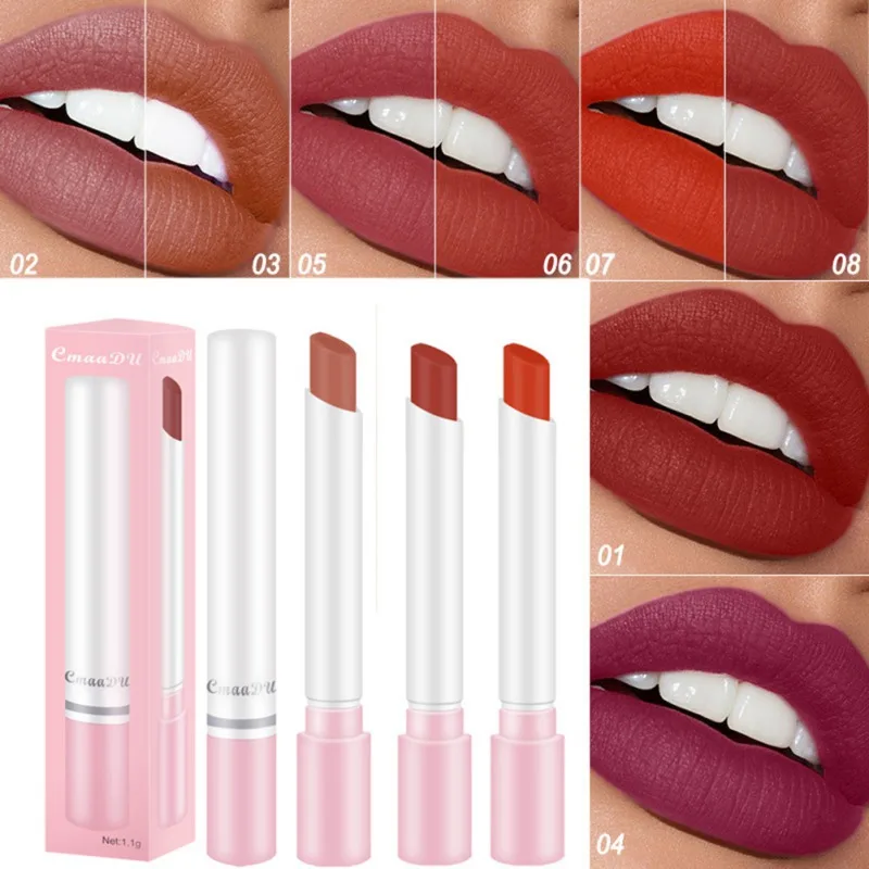 1PC Cigarette-shape Lipstick Matt Lipstick For Ladies Gifts Waterproof Long-lasting Lips Makeup 1PC Cigarette-shape Lipstick Matt Lipstick For Ladies Gifts Waterproof Long-lasting Lips Makeup