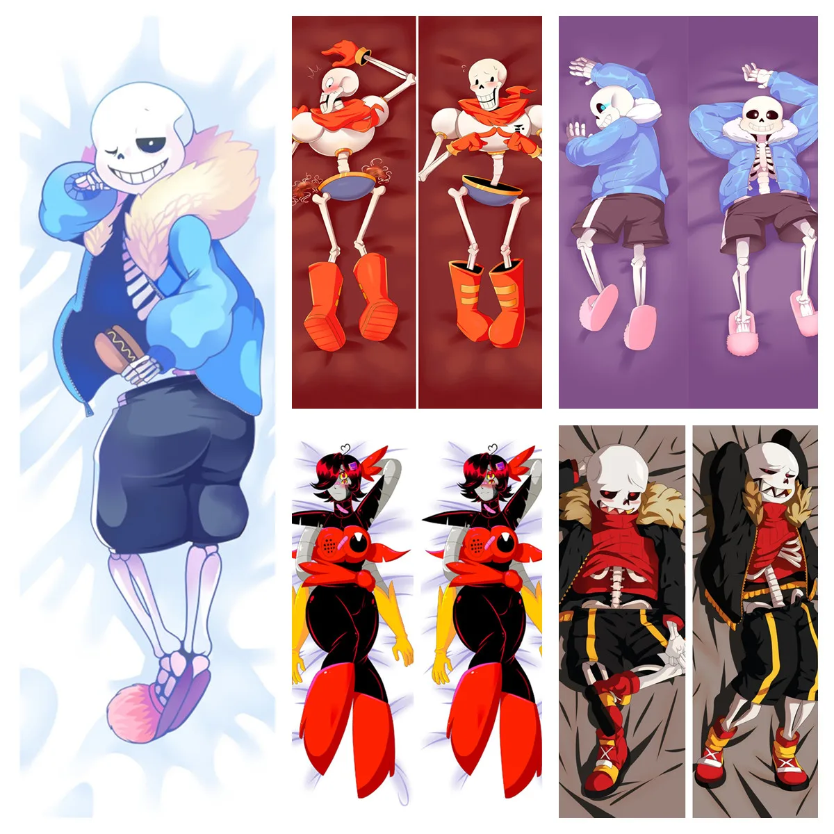 Japanese Anime Game Dakimakura Undertale Sans X Frisk Sans Diy Customized Pillow Cover Case