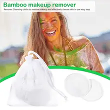 20 шт многоразовые накладки для снятия макияжа моющиеся бамбуковые ватные салфетки с мешком для стирки салфетки для лица/глаз/губ Уход за кожей лица