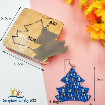

Simple jewelry earrings A32 Muyu wooden mold scrapbook dies 2020 new products suitable for market general machines