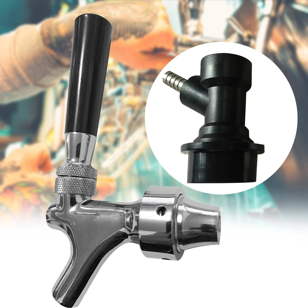 

Tool G5/8 Thread For Keg Bar Tap Brewing Home Draft Beer Faucet Quick Connect Portable Chrome Plating Kitchen Wine Dispenser