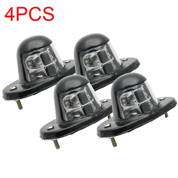 

4pcs/set 12V Number Tag Rear Lamp Night Driving Car Replacement Parts Truck Van LED License Plate Light Signal Lorry Universal