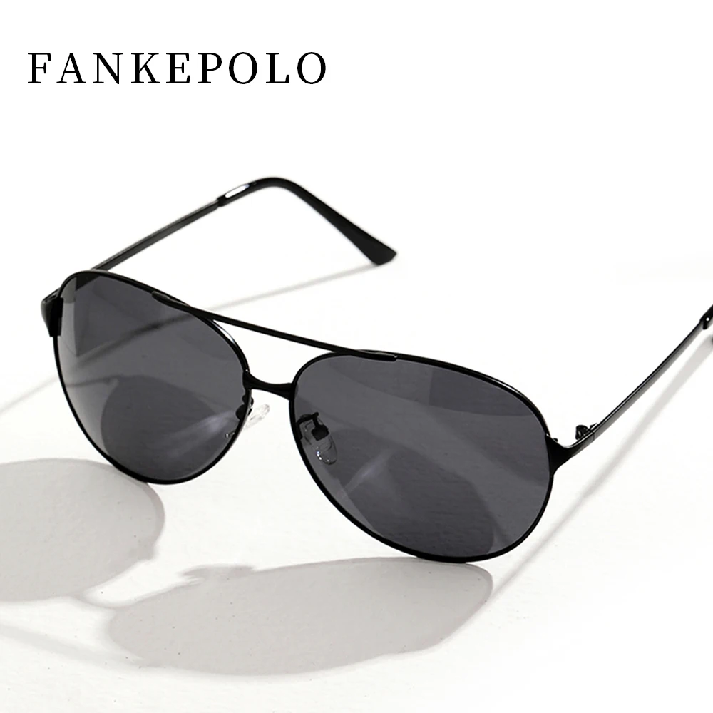 FANKEPOLO круглые металлические солнцезащитные очки мужские черные модные уф400 УФ брендовые дизайнерские солнцезащитные очки в большой коробке Роскошные Ретро dri ving mirror2019