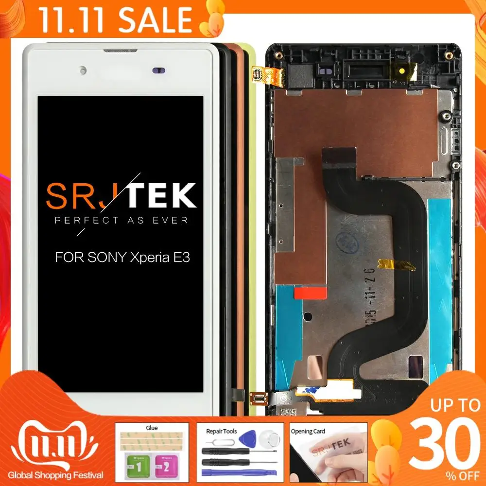 4 5 ''ЖК дисплей для SONY Xperia E3 ЖК с сенсорным экраном дигитайзер Asseblay D2203 экрана