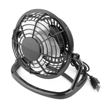 

Portable DC 5V Small Desk USB 4 Blades Cooler Cooling Fan USB Mini Fans Operation Super Mute Silent PC / Laptop / Notebook