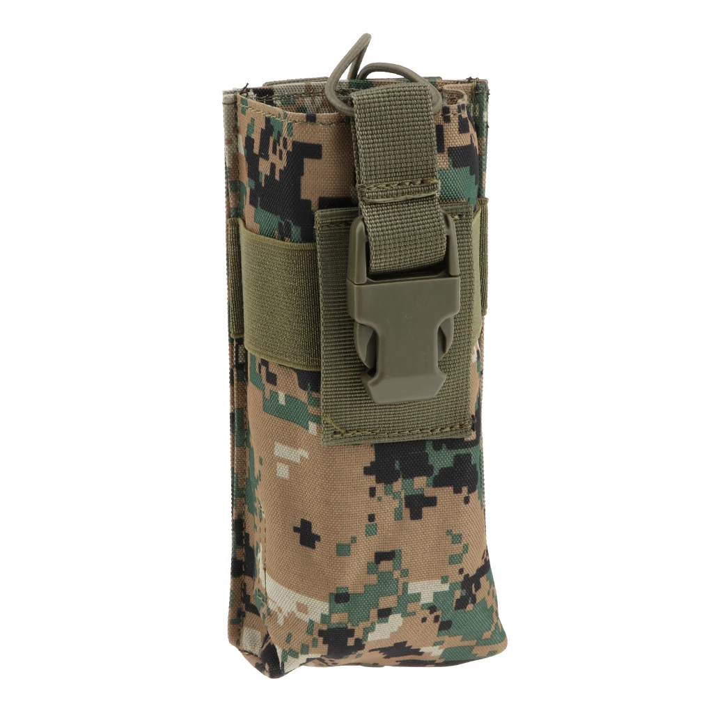 Outdoor Large Size Walkie Talkie Pocket Outdoor Mineral Water Bottle Bag Walkie Talkie Holder Holster Case Camouflage Pocket