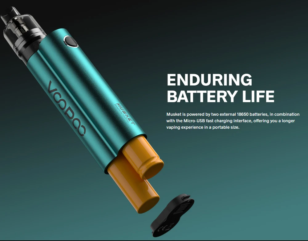 Elektrische Zigarette  Voopoo Musket Box Mod 5-120W Leistung von Dual Batterie Thread oled Display für Vape Zerstäuber_H8016821ece2d451e8e4900fa8495f76aN