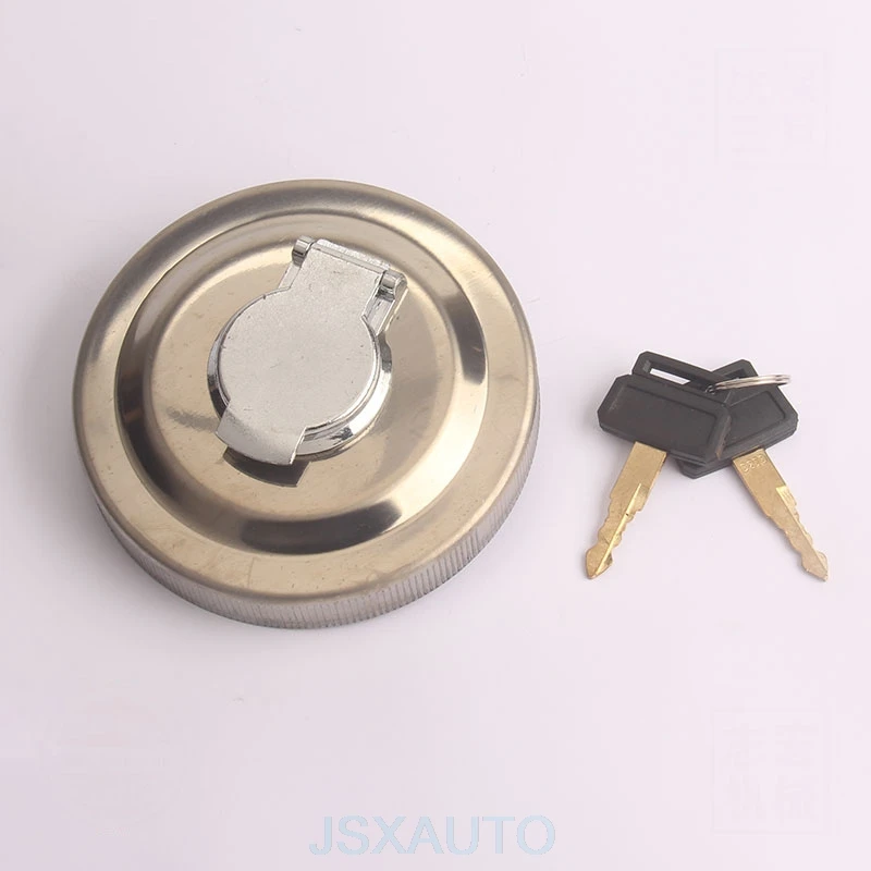 Stainless tank cap Аксессуары для экскаватора, топливный бак крышка Анти-кражи крышки топливного бака для экскаватора DAEWOO DOOSAN DX/DH150/215/220/225-7-9/DX60 - Цвет: Stainless tank cap