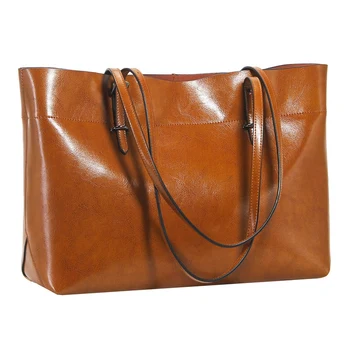 

Ladies Leather Tote Bag Large Capacity Black Casual Shoulder Fashion
