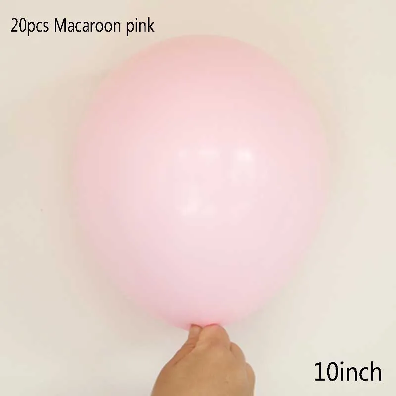 Розовые вечерние воздушные шары с лазерным единорогом для вечеринки в честь Дня рождения для девочек - Цвет: 20 pastel pink