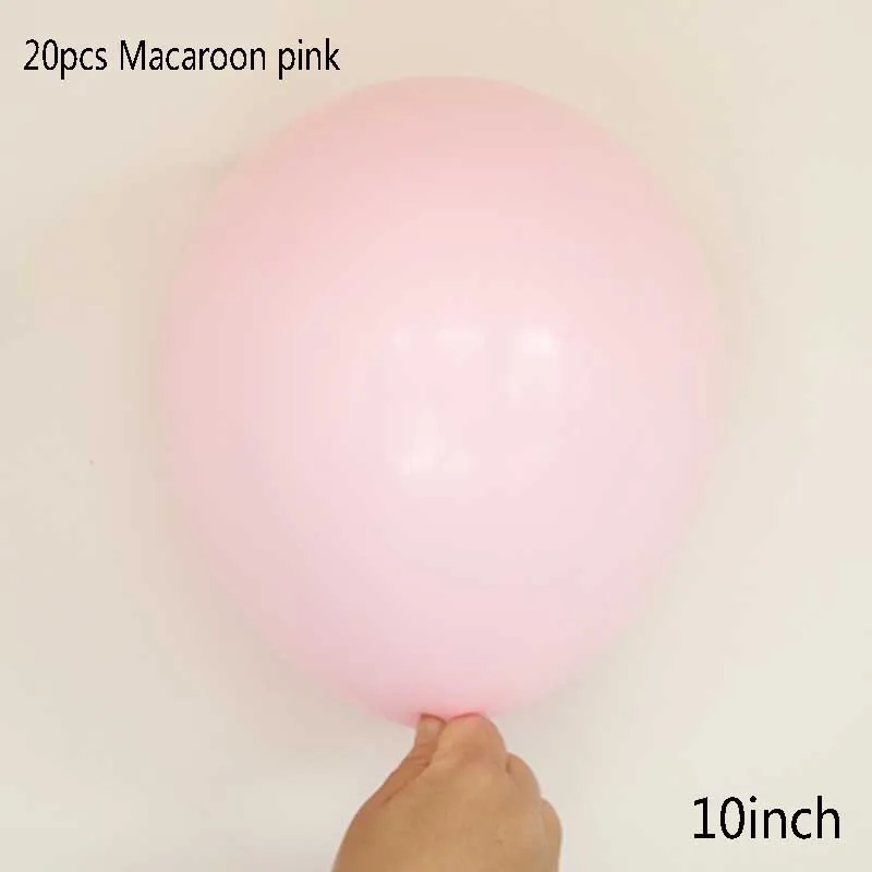 20 pastel pink Розовые вечерние воздушные шары с лазерным единорогом для вечеринки в честь Дня рождения для девочек - Цвет: 20 pastel pink