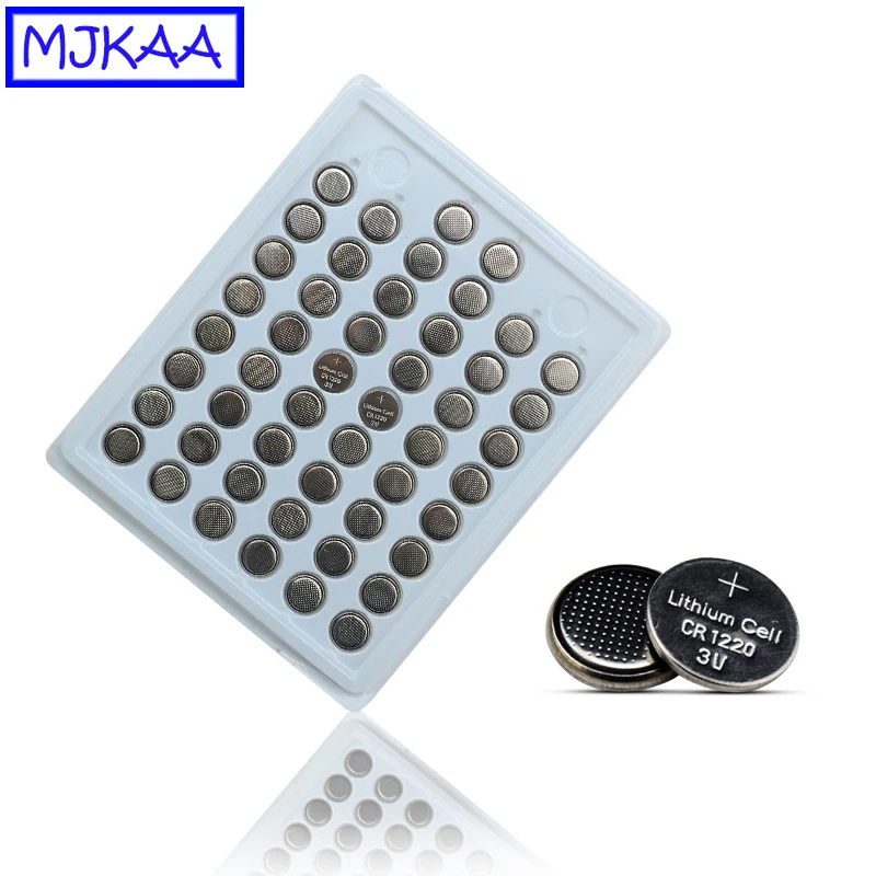 MJKAA 200 шт. CR1220 3V литиевая батарея таблеточного типа сотовый Батарея CR 1220 ECR1220 LM1220 батарея монетного типа для часов для автомобиля дистанционного Управление