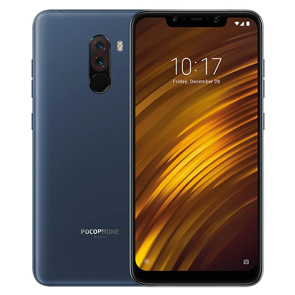 Blue Xiaomi POCOPHONE F1 с глобальной версией, 6 ГБ ОЗУ, 128 Гб ПЗУ, мобильный телефон Snapdragon 845, четыре ядра, 6,18 дюймов, полный экран, 4000 мАч, двойная камера - Цвет: Blue