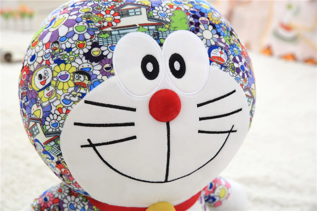 Uniqlo Murakami doraemon кукла красочная jingo кошка плюшевая игрушка супер мягкая синяя Толстая кукла подарок 8 дюймов