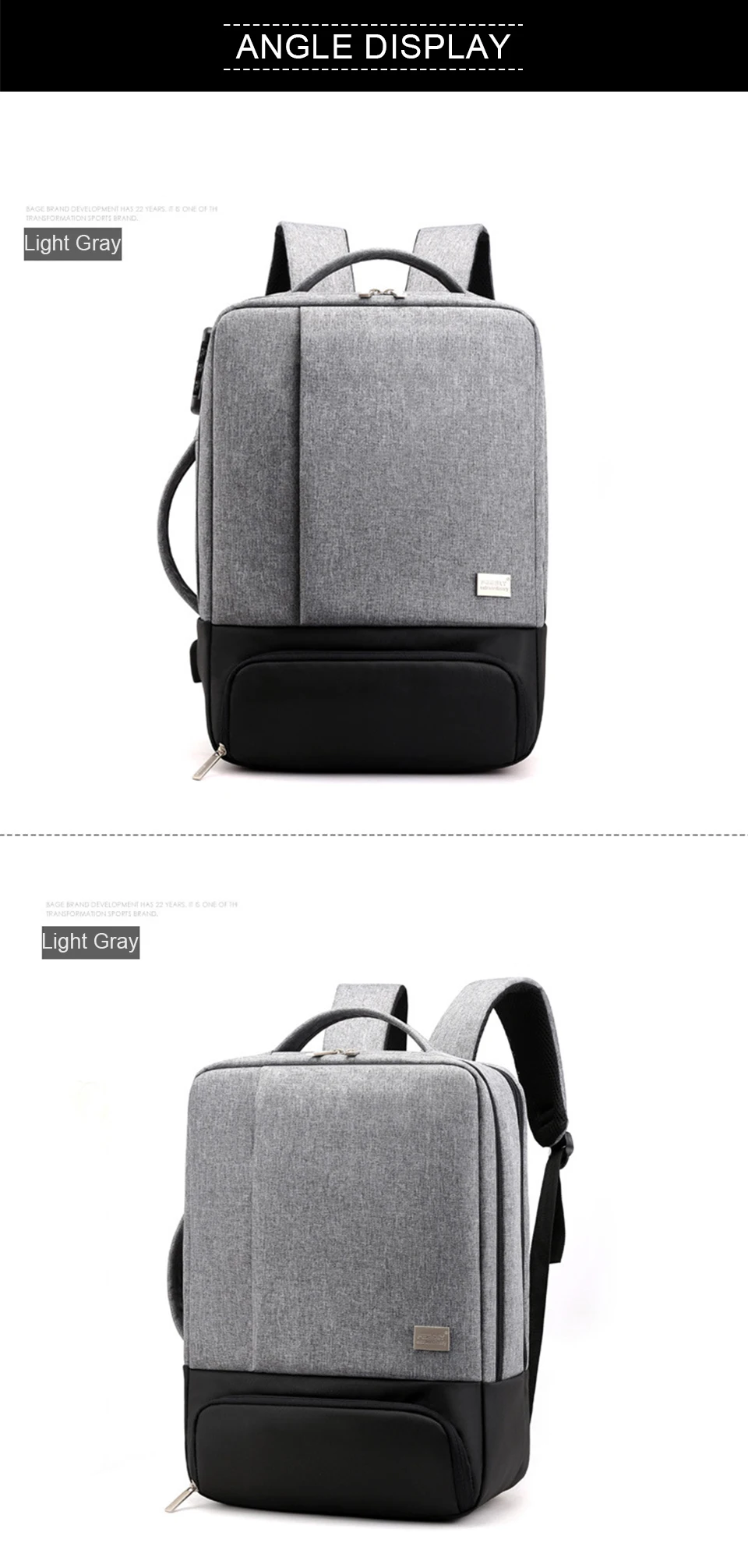 Mens Backpack Laptop Backpacks 17 Inch 15.6'' Anti Theft Male Business Bags Notebook Trip Back Pack Office Women Travel Bagpack (13)