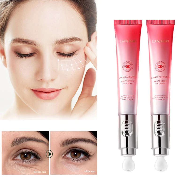 

Eye Cream Collagne Anti-Wrinkle Anti-aging Dark Circles Remover Against Puffiness Firming Eye Cream Vibration Eye Massage Pen
