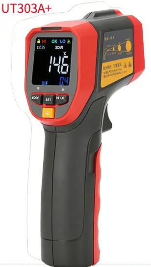 UNI-T UT301A+/302A+/303A+ инфракрасный термометр промышленного класса Высокоточный температурный пистолет - Цвет: UT303A