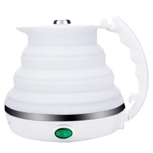Складной электрический чайник Портативный Силиконовый складной походный чайник варить сухой защиты складной электрический чайник для воды Путешествия H