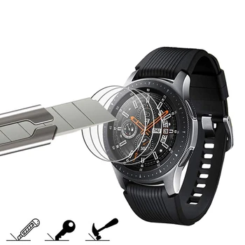 

2 Pack Tempered glass for Samsung Galaxy Watch 42 46mm/Gear S3 / Gear Sport Screen Protector Case Friendly Screen Protector Film